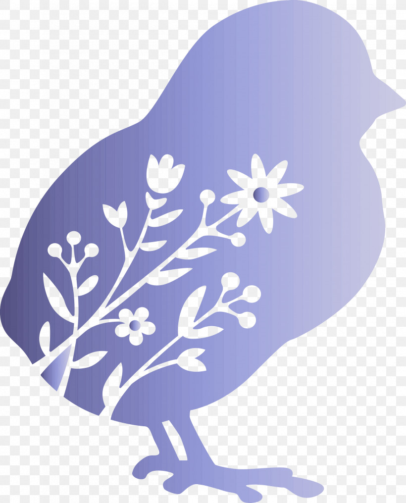 Floral Chick Easter Day, PNG, 2420x3000px, Floral Chick, Easter Day, Plant, Violet Download Free