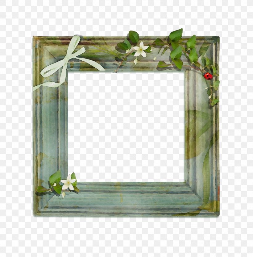 Picture Frame, PNG, 1572x1600px, Watercolor, Green, Paint, Picture Frame, Rectangle Download Free