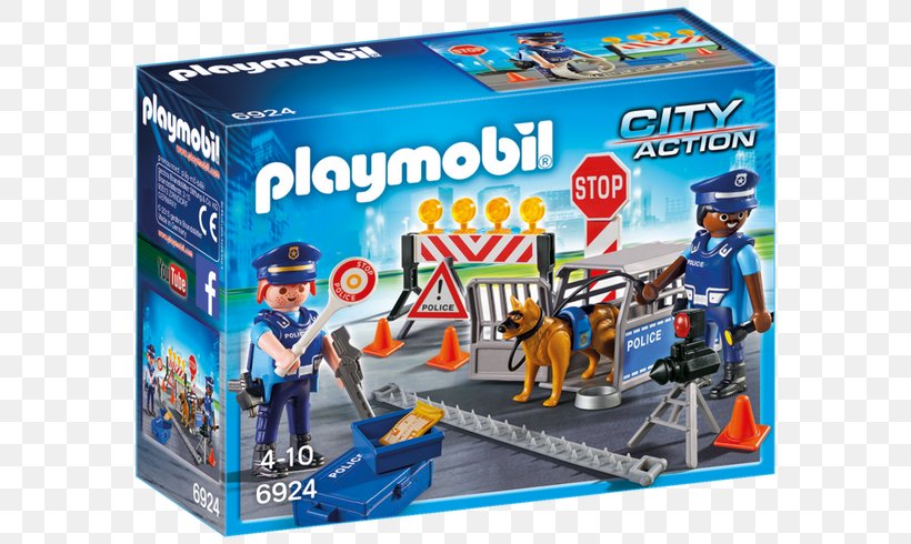 Playmobil Police Roadblock 6924 Playmobil City Action Police Headquarters With Prison (6919) Toy, PNG, 700x490px, Roadblock, Collecting, Crime, Dollhouse, Hamleys Download Free