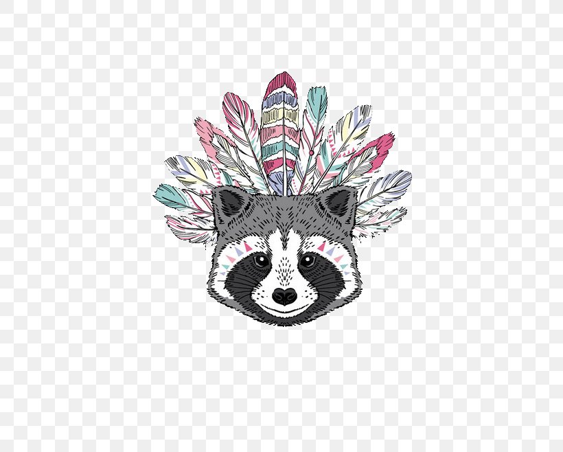 Raccoon T-shirt Drawing Illustration, PNG, 658x658px, Raccoon, Aztec, Aztec Warfare, Drawing, Jaguar Warrior Download Free