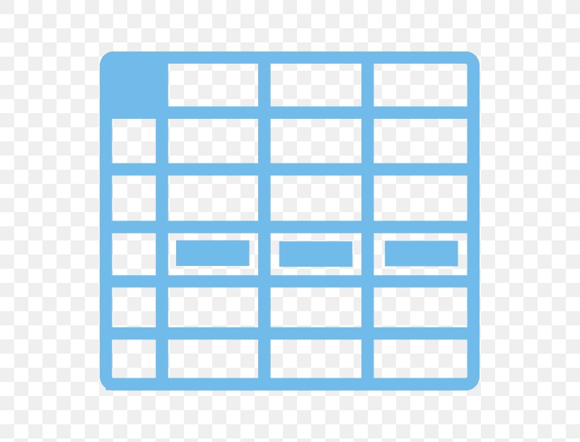 Spreadsheet Microsoft Excel Clip Art, PNG, 625x625px, Spreadsheet, Area, Blue, Database, Google Docs Download Free