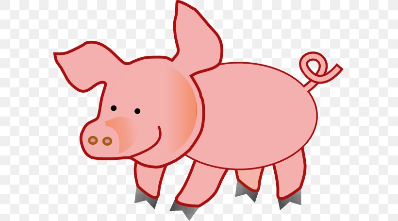 Domestic Pig Clip Art, PNG, 600x455px, Domestic Pig, Area, Art, Drawing, Fictional Character Download Free