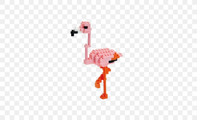 Nanoblock NB‐021 Titanic Mini Series Nanoblock Flamand Rose Kawada Toy Block Greater Flamingo, PNG, 500x500px, Nanoblock, Bird, Construction Set, Emperor Penguin, Flamingo Download Free
