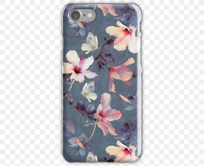 Apple IPhone 8 Plus Apple IPhone 7 Plus Butterfly Rosemallows IPhone SE, PNG, 500x667px, Apple Iphone 8 Plus, Apple, Apple Iphone 7 Plus, Butterfly, Flora Download Free