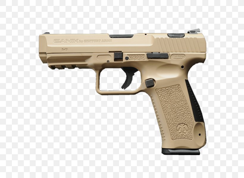 Canik Handgun Semi-automatic Pistol Century International Arms 9×19mm Parabellum, PNG, 600x600px, 919mm Parabellum, Handgun, Air Gun, Airsoft, Airsoft Gun Download Free