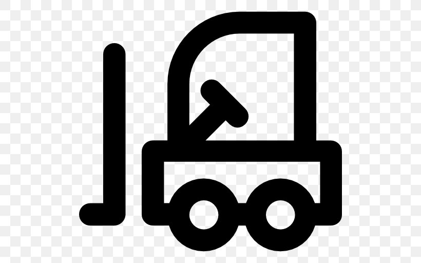 Forklift Transport Car, PNG, 512x512px, Forklift, Area, Black And White, Brand, Car Download Free