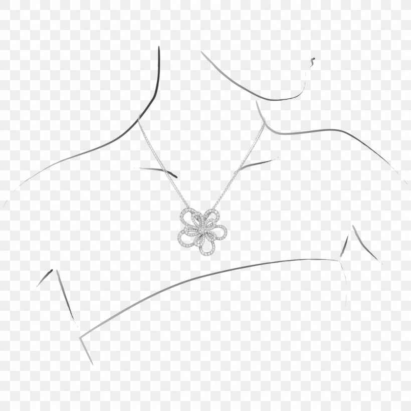 Necklace White Body Jewellery, PNG, 1024x1024px, Necklace, Black And White, Body Jewellery, Body Jewelry, Fashion Accessory Download Free