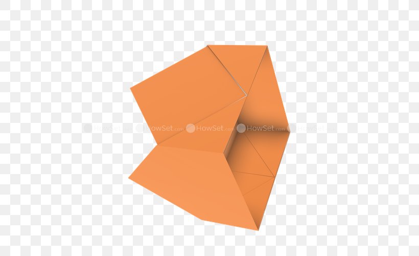 Origami Paper Line, PNG, 500x500px, Origami Paper, Orange, Origami, Paper, Peach Download Free