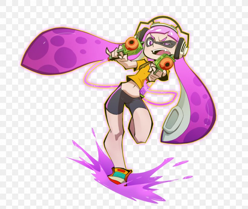 Splatoon 2 Fan Art Illustration, PNG, 1023x863px, Watercolor, Cartoon, Flower, Frame, Heart Download Free