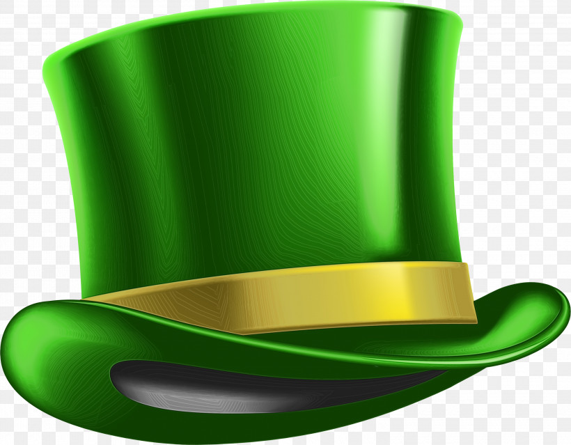 Green Costume Hat, PNG, 3000x2340px, Watercolor, Costume Hat, Green, Paint, Wet Ink Download Free