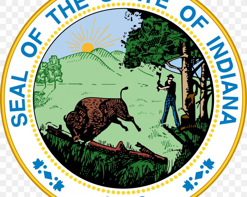 Indiana Territory Seal Of Indiana Seal Of Washington U.S. State, PNG, 1200x960px, Indiana, Fauna, Governor Of Indiana, Grass, Hoosier Download Free