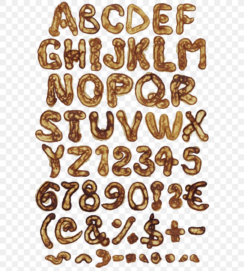 Pancake Number Font Alphabet Lettering, PNG, 595x913px, Pancake, Alphabet, Food, Lettering, Material Download Free