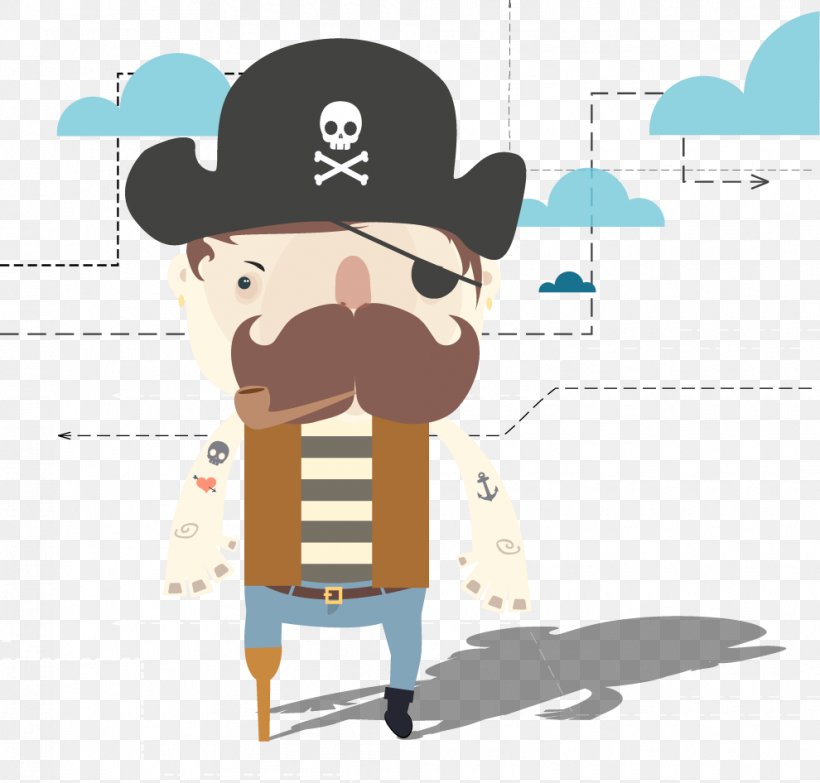 Piracy Euclidean Vector Illustration, PNG, 990x946px, Piracy, Cartoon, Element, Facial Hair, Fundal Download Free