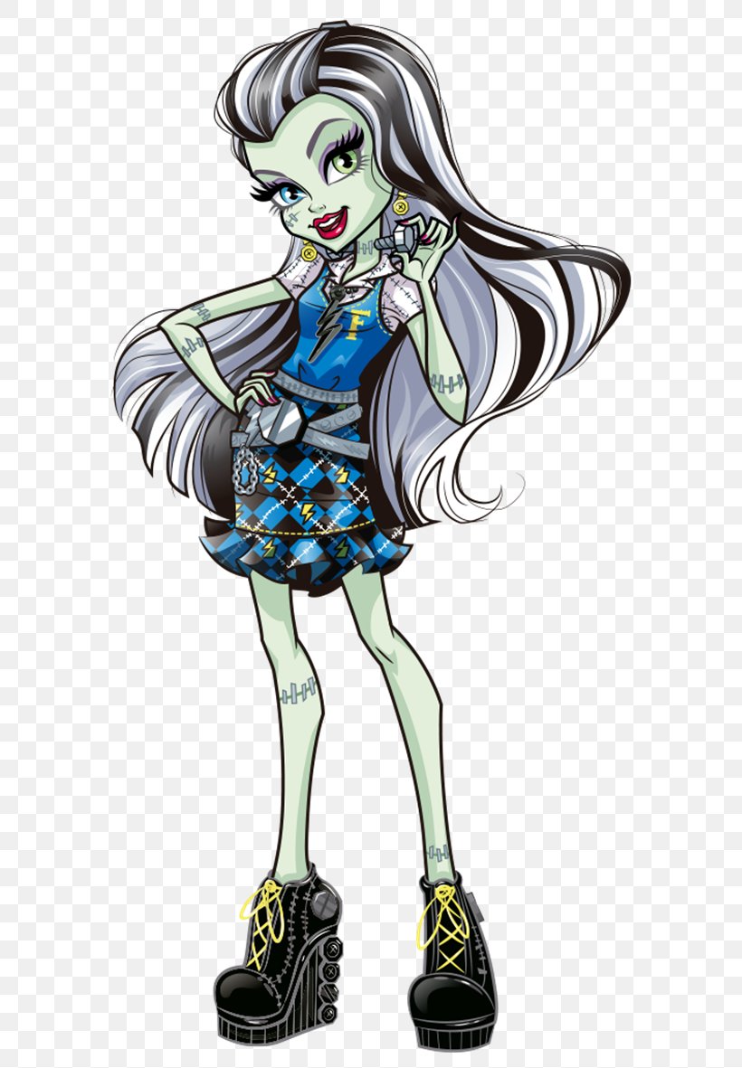 Frankie Stein Monster High Basic Doll Frankie, PNG, 614x1181px, Frankie Stein, Art, Cartoon, Character, Costume Design Download Free