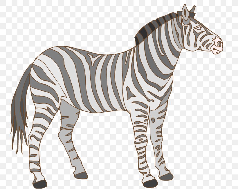 Zebra Wildlife Clip Art, PNG, 750x650px, Zebra, Animal, Animal Figure, Drawing, Flashcard Download Free
