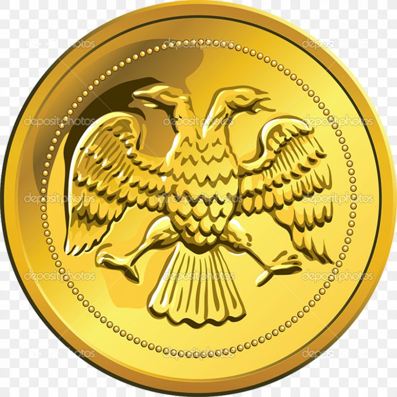 Double-headed Eagle Gold Coin, PNG, 840x840px, Doubleheaded Eagle, American Gold Eagle, Coat Of Arms Of Russia, Coin, Currency Download Free