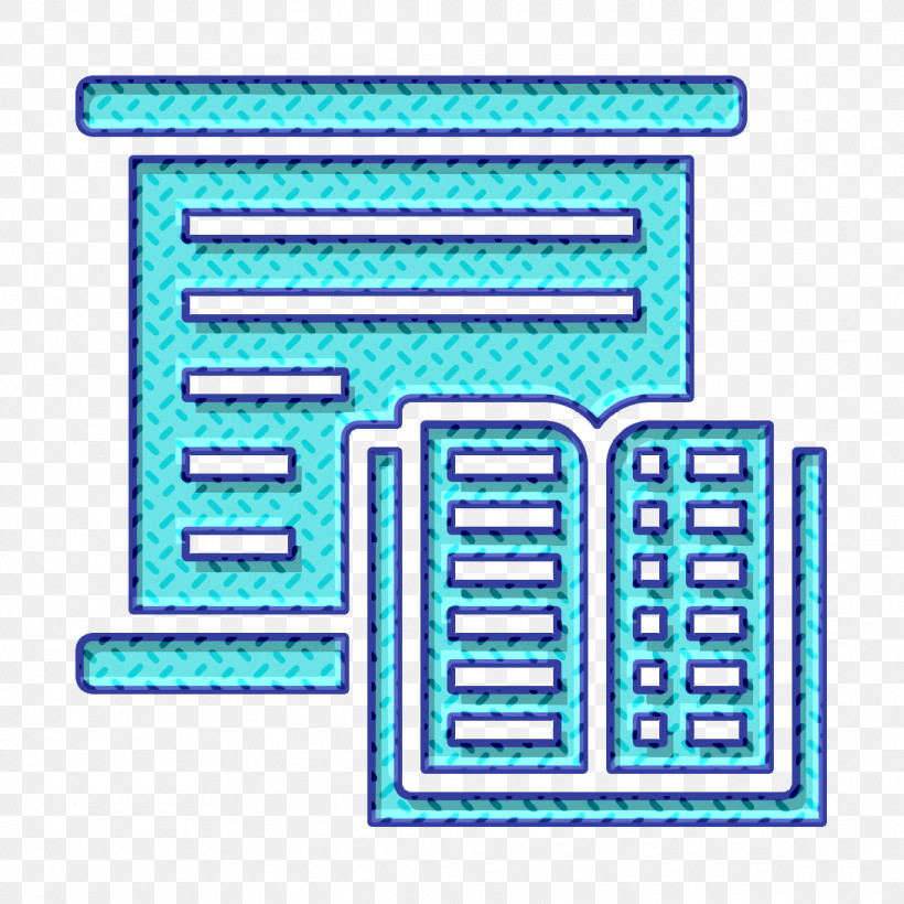 Lesson Icon Studying Icon Book And Learning Icon, PNG, 1090x1090px, Lesson Icon, Aqua, Book And Learning Icon, Electric Blue, Line Download Free