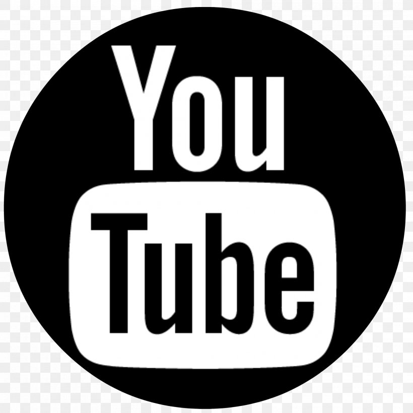 YouTube Logo, PNG, 2000x2000px, Youtube, Area, Black And White, Brand, Logo Download Free