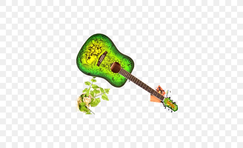 Guitar Musical Instrument, PNG, 500x500px, Watercolor, Cartoon, Flower, Frame, Heart Download Free