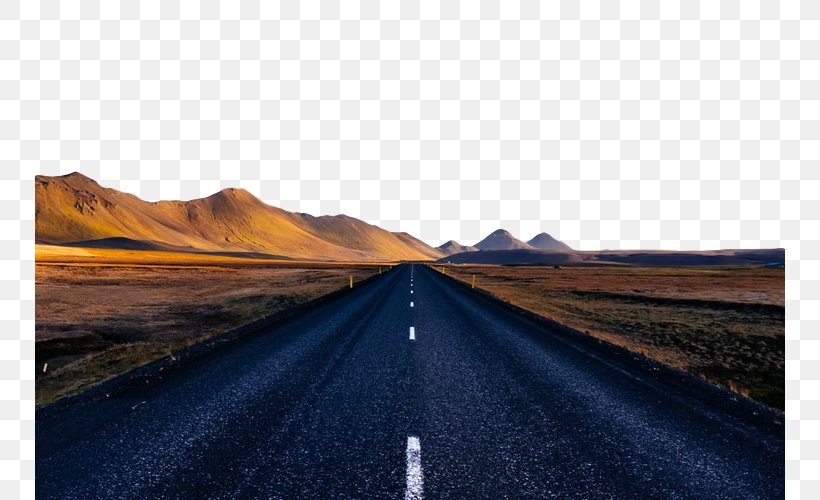 Road Asphalt Highway Horizon Mountainous Landforms, PNG, 750x500px, Road, Asphalt, Highway, Horizon, Infrastructure Download Free