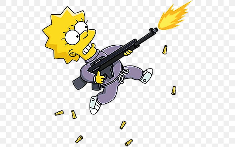 Lisa Simpson The Simpsons: Tapped Out Maggie Simpson Homer Simpson Duff Beer, PNG, 524x512px, Lisa Simpson, Character, Duff Beer, Gun, Homer Simpson Download Free