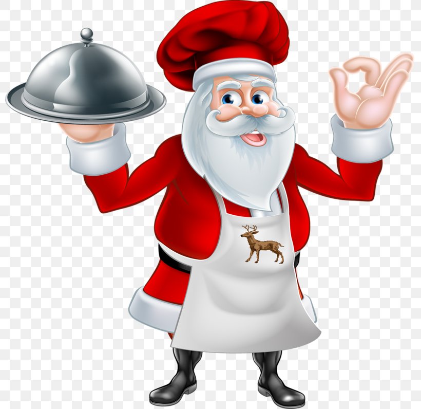 Santa Claus Cooking Chef Illustration Vector Graphics, PNG, 800x796px, Santa Claus, Chef, Christmas, Christmas Day, Christmas Dinner Download Free