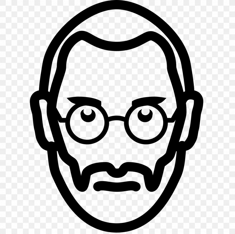 ICon: Steve Jobs Font, PNG, 1600x1600px, Icon Steve Jobs, Apple, Black And White, Computer, Emoticon Download Free