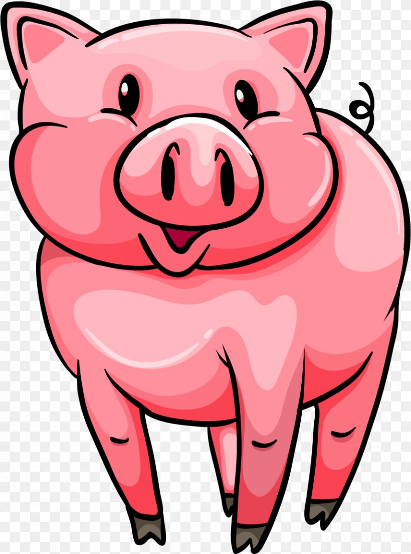 Pig Download Clip Art, PNG, 854x1150px, Watercolor, Cartoon, Flower, Frame, Heart Download Free