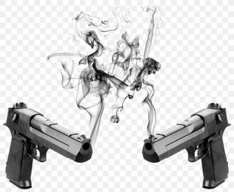 United States Smoking Firearm Drawing, PNG, 1600x1318px, United States, Air Gun, Black And White, Deadly Weapon, Drawing Download Free