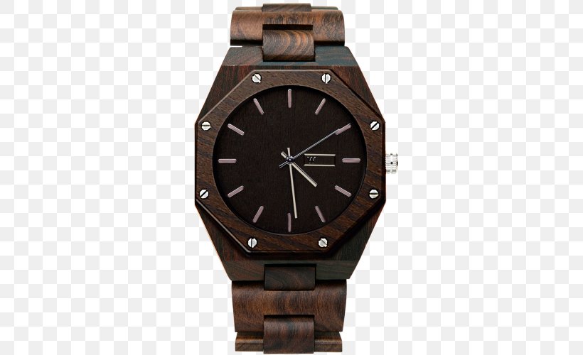 WOODZ Digital Clock Watch Bracelet, PNG, 500x500px, Woodz, Bracelet, Brand, Brown, Clock Download Free