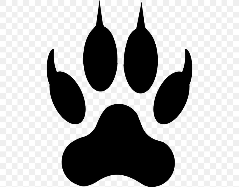 Paw Siberian Husky Cat Clip Art, PNG, 500x642px, Paw, Arctic Wolf, Bear, Black, Black And White Download Free