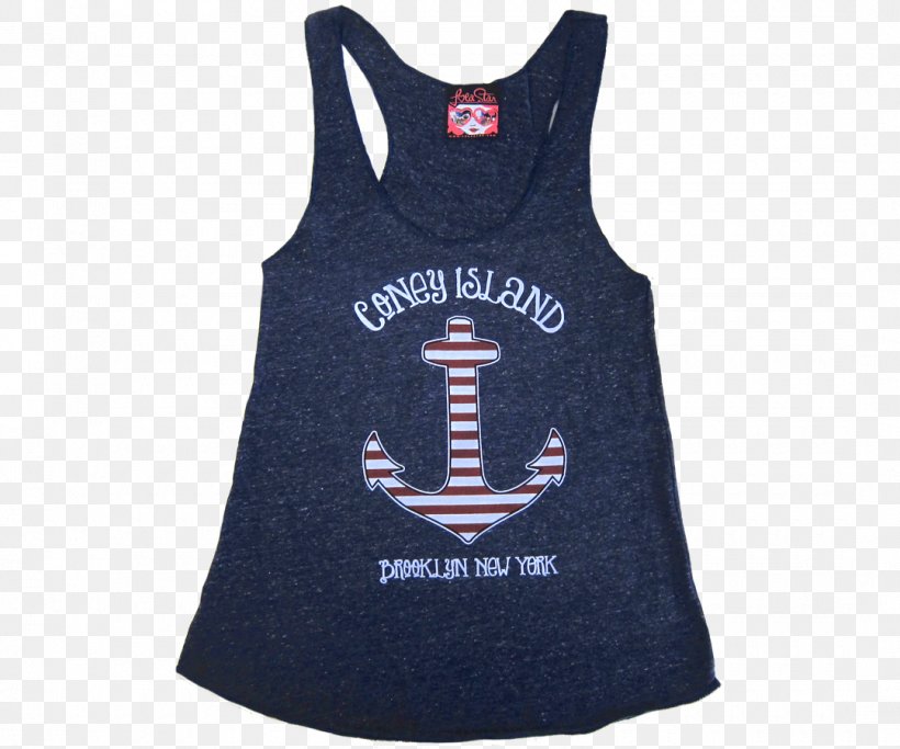 T-shirt Coney Island Cyclone Gilets Sleeveless Shirt Lola Star Boardwalk, PNG, 1080x900px, Tshirt, Active Tank, Black, Blue, Brand Download Free