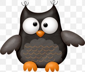 Floating Owl - Halloween Clip Art PNG