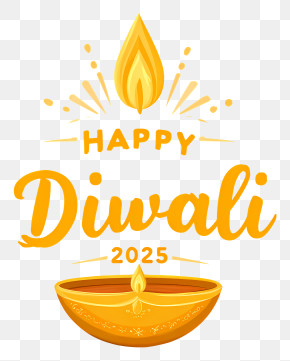 Happy Diwali 2025 - Happy Diwali 2025 Golden Diya PNG