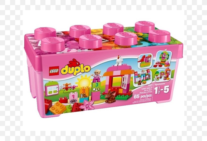 LEGO 10571 DUPLO All-in-One Pink Box Of Fun Lego Duplo Toy LEGO 10572 DUPLO All-in-One Box Of Fun, PNG, 640x560px, Lego Duplo, Amazoncom, Confectionery, Customer Service, Educational Toys Download Free