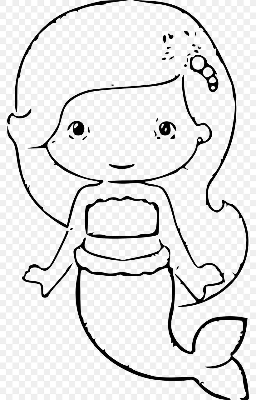 Line Art Mermaid Drawing Fairy Tale, PNG, 774x1280px, Watercolor, Cartoon, Flower, Frame, Heart Download Free