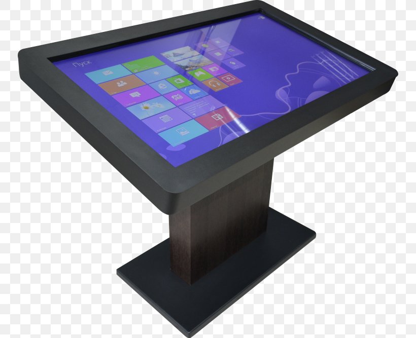 Table Interactivity Interaktivnyy Stol Touchscreen Display Device, PNG, 750x667px, Table, Computer, Computer Monitor, Computer Monitor Accessory, Display Device Download Free
