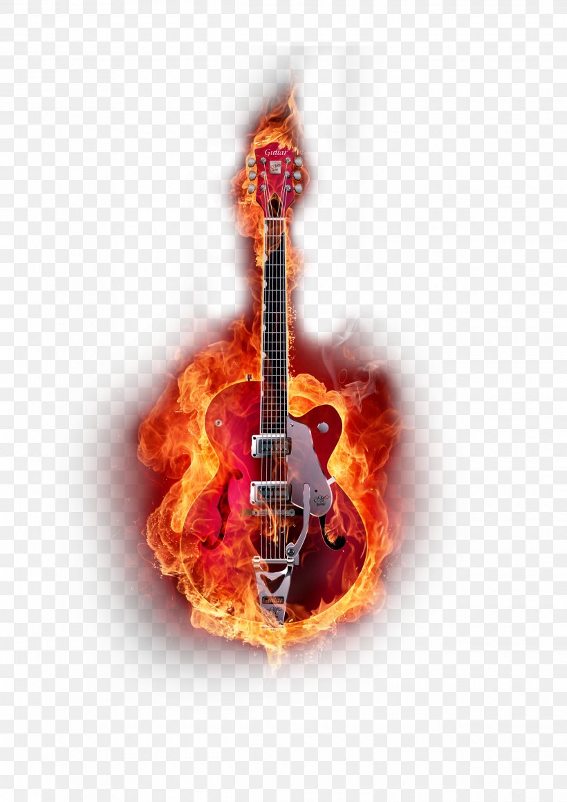 Guitar Flame Graphic Design, PNG, 2480x3508px, Watercolor, Cartoon, Flower, Frame, Heart Download Free
