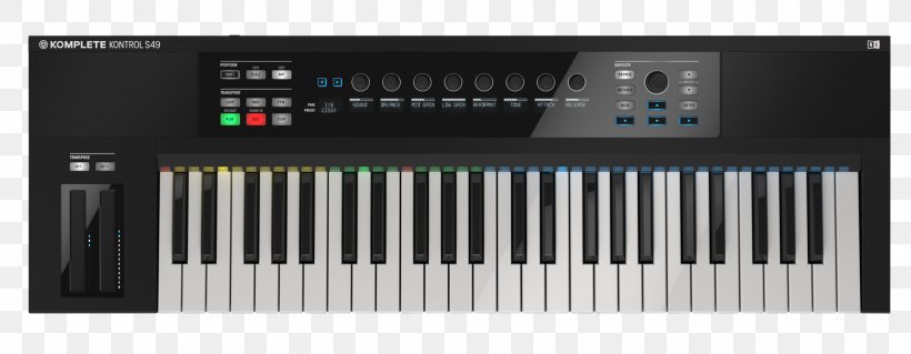 Native Instruments MIDI Keyboard Musical Instruments Maschine Traktor, PNG, 2000x780px, Watercolor, Cartoon, Flower, Frame, Heart Download Free
