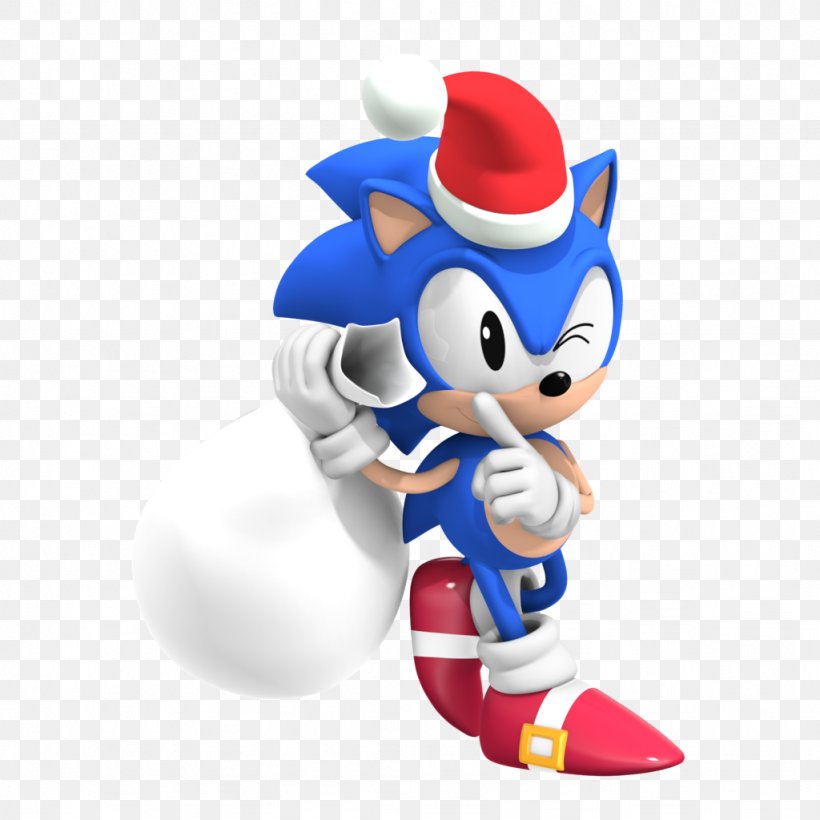 Sonic The Hedgehog Sonic Runners Sonic Blast Sonic Classic Collection Santa Claus, PNG, 1024x1024px, Sonic The Hedgehog, Christmas, Fictional Character, Figurine, Mascot Download Free