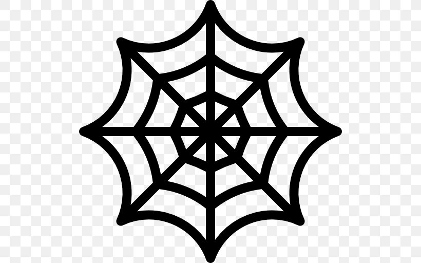 Spider-Man Spider Web Stencil Clip Art, PNG, 512x512px, Spider, Area, Artwork, Black And White, Coloring Book Download Free