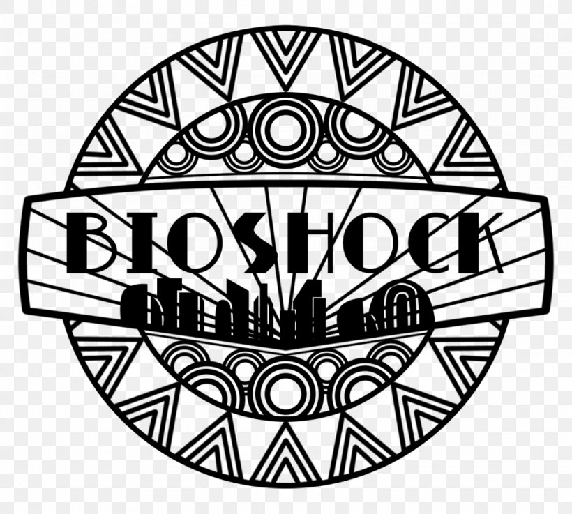 BioShock Infinite BioShock 2 Rapture Logo, PNG, 1024x921px, Bioshock Infinite, Area, Bioshock, Bioshock 2, Black And White Download Free