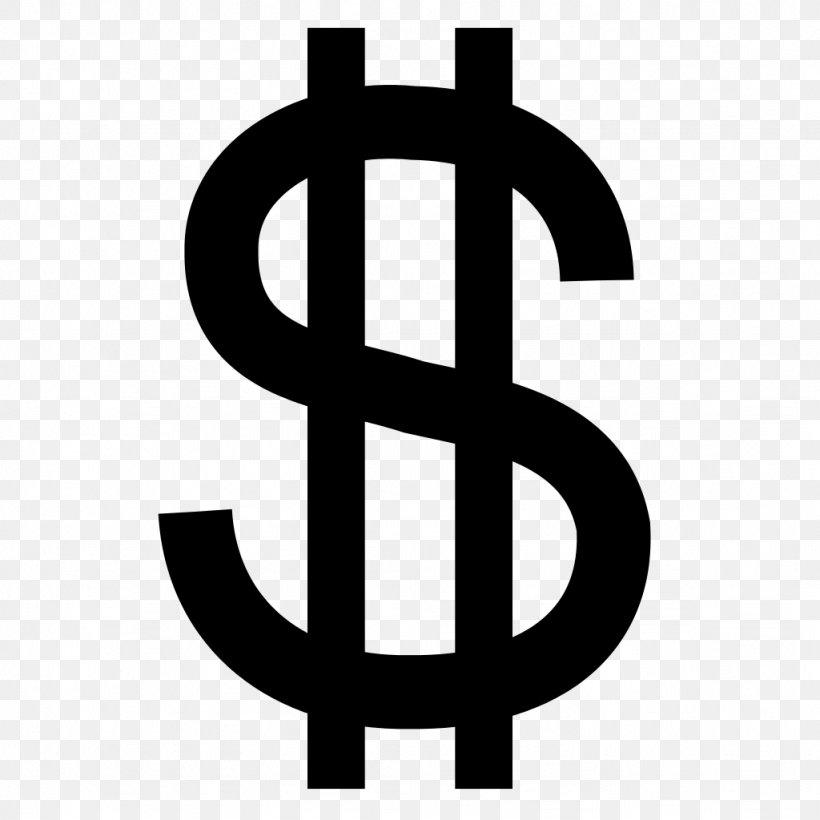 Dollar Sign United States Dollar Currency Symbol Clip Art, PNG, 1024x1024px, Dollar Sign, Brand, Currency, Currency Symbol, Dollar Download Free