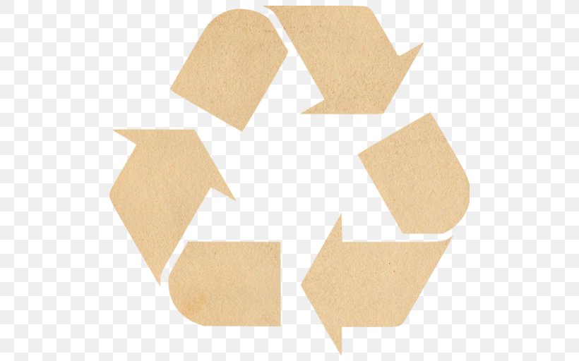 Recycling Symbol Recycling Bin Rubbish Bins & Waste Paper Baskets, PNG, 512x512px, Recycling Symbol, Beige, Decal, Municipal Solid Waste, Paper Download Free
