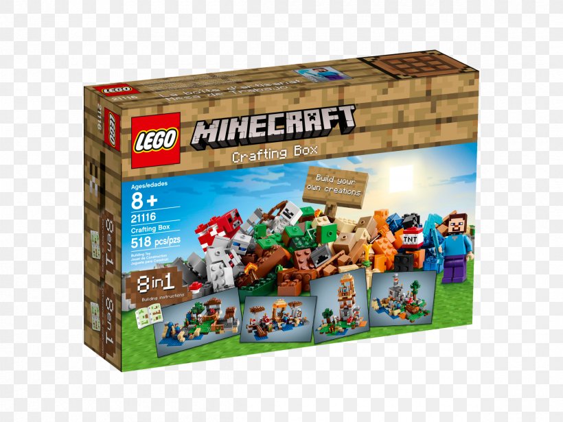 Lego Minecraft LEGO 21116 Minecraft Crafting Box Toy, PNG, 2400x1800px, Lego Minecraft, Ebay, Gift, Lego, Lego 21116 Minecraft Crafting Box Download Free