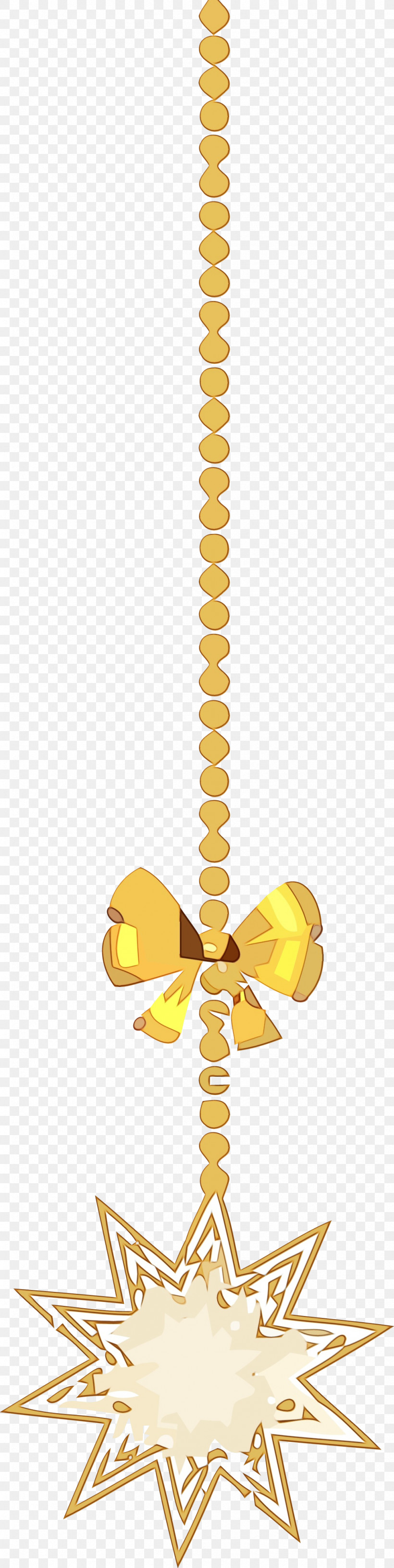 Yellow Chain, PNG, 1014x4032px, Christmas Star, Chain, Christmas Ornament, Christmas Star Ornaments, Paint Download Free