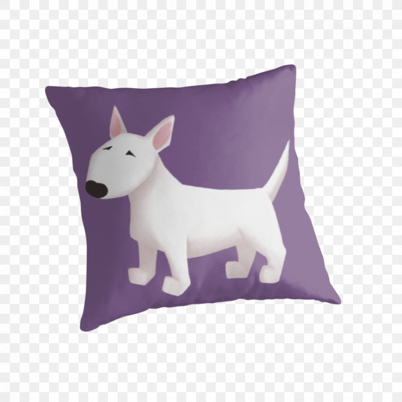 Bull Terrier Throw Pillows Dog Breed Cushion, PNG, 875x875px, Bull Terrier, Breed, Bull, Carnivoran, Cushion Download Free