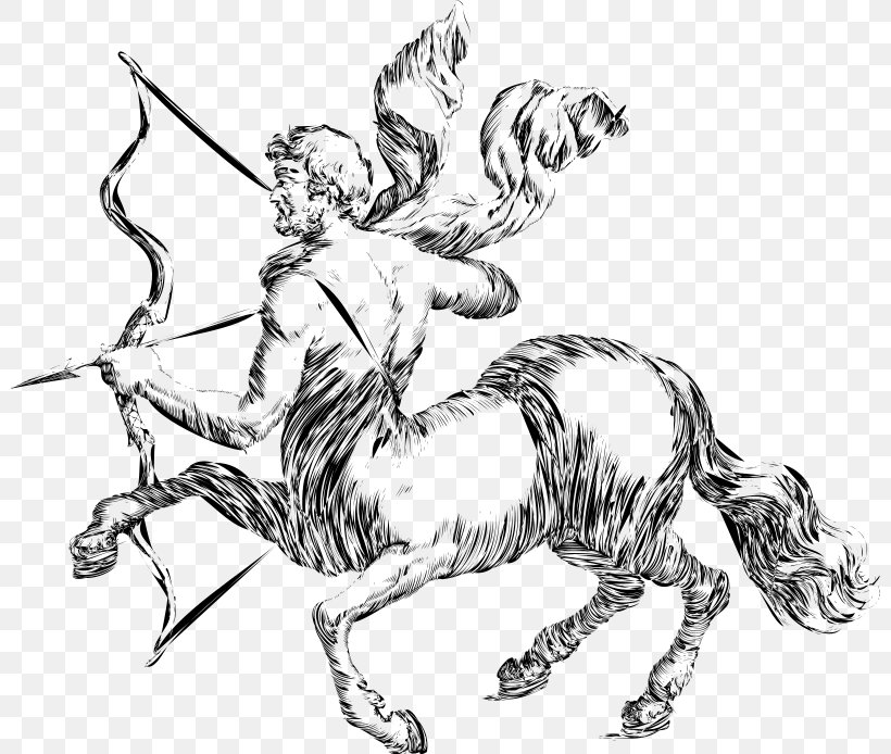 Sagittarius Centaur Astrological Sign Zodiac, PNG, 800x694px, Sagittarius, Arm, Art, Artwork, Astrological Sign Download Free