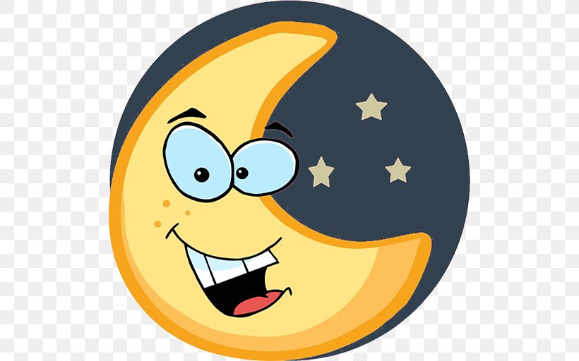 Cartoon Drawing Moon Clip Art, PNG, 512x512px, Cartoon, Drawing, Emoticon, Full Moon, Happiness Download Free