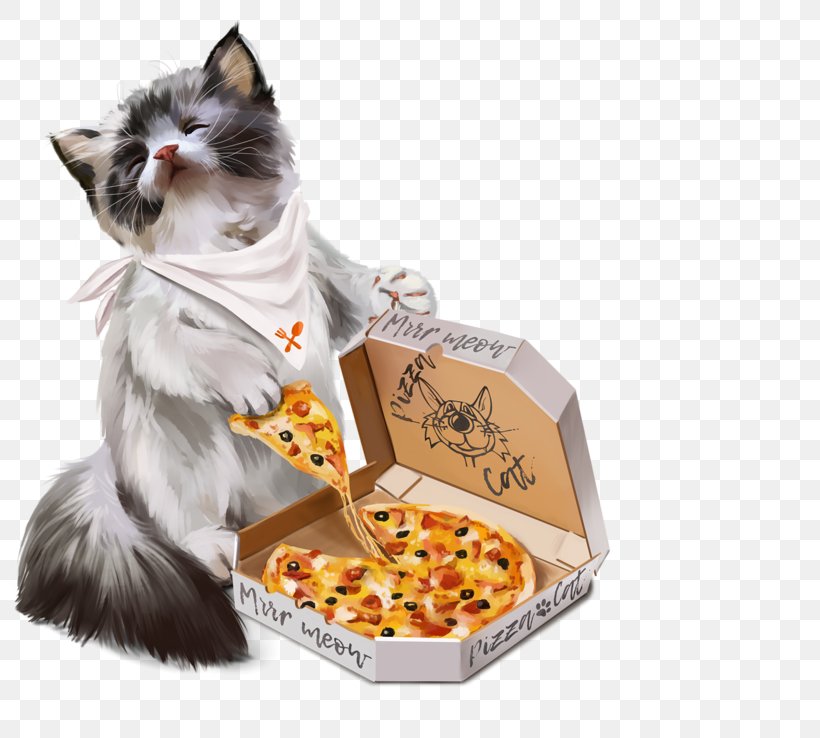 Cat Pizza Kitten Dog Eating, PNG, 800x738px, Cat, Animal, Cat Like Mammal, Cat Supply, Delivery Download Free